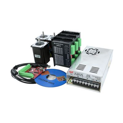 3 4 Axis Kit 23 2.2N 82mm stepper motor driver TB6600 DM542 DM556 USB LPT mach3 Controller + 350W 36V power PSU (Color : LPT 5 Axis Board, Size : 4 Axis 2.2N DM556)