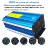 3000 Watt Pure Sine Wave Power Inverter Peak Power 6000W 12V 24V DC to 110V 120V 220V 230V Converter for Family, RV, Off Grid Solar System, Car with Remote Control,24V to 220V view 3