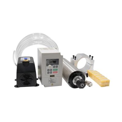 110 220v 2.2Kw 80mm Water Cooled Motor ER20 Collect With HY YL620A Inverter VFD + Pump Pipe + Clamp For Wood Milling (Color : With RP Inverter, Size : 110V)