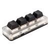 ASHATA Mini Macro Mechanical Keyboard Gaming Keypad, Red Switch Macro Keyboard, Customized Knobs Customized Shortcut Keys USB Mini Keypad for Desktop PC (4 Keys) view 1