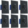 (6) Rockville VOL70200 Black 200w 70v Wall Volume Controls Zone Controller Boxes view 1
