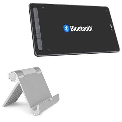 BoxWave Stand and Mount Compatible with XP-Pen IT1060B_BK (10 in) - VersaView Aluminum Stand, Portable, Multi Angle Viewing Sturdy