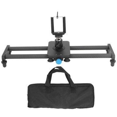 Vikye 16in 40cm Carbon Fiber Camera Slider, Carbon Fiber Dolly Track Slider Dolly Track Rail for DSLR Camera Phone Photography, Vikyeh64kfmnw7v