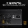 CORSAIR CX750 80 Plus Bronze Non Modular Low-Noise ATX 750 Watt Power Supply - NA - Black view 4