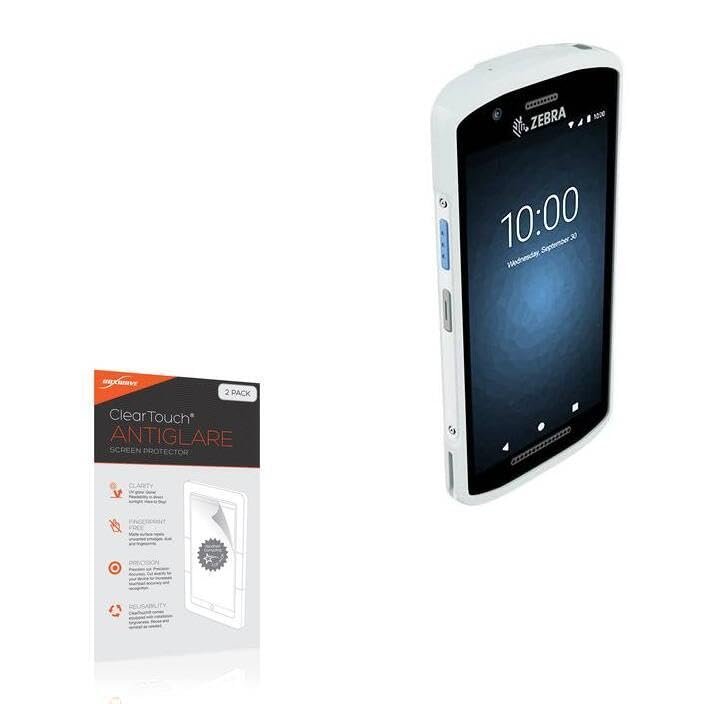 BoxWave Screen Protector Compatible with Zebra TC21-HC - ClearTouch Anti-Glare (2-Pack), Anti-Fingerprint Matte Film Skin
