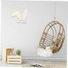 1set Wooden Bunny Ear Wall Stickers Decor Natural Cutouts for Boys and Girls Rooms Easy to Apply Ears Wall Art for Playrooms and Nurseries view 3