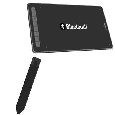 BoxWave Stylus Pouch Compatible with XP-Pen IT1060B_BK (10 in) - Stylus PortaPouch, Pen Stylii Holder Carrier Portable Self-Adhesive - Jet Black