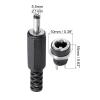 MECCANIXITY 5.5mm x 2.1mm DC Male Solder Connector Adapter with Socket PCB Mount for Small Electronics DIY Projects 5 Set view 2