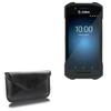 BoxWave Case Compatible with Zebra TC26 CBRS - Elite Leather Messenger Pouch, Synthetic Leather Cover Case Envelope Design - Jet Black view 1
