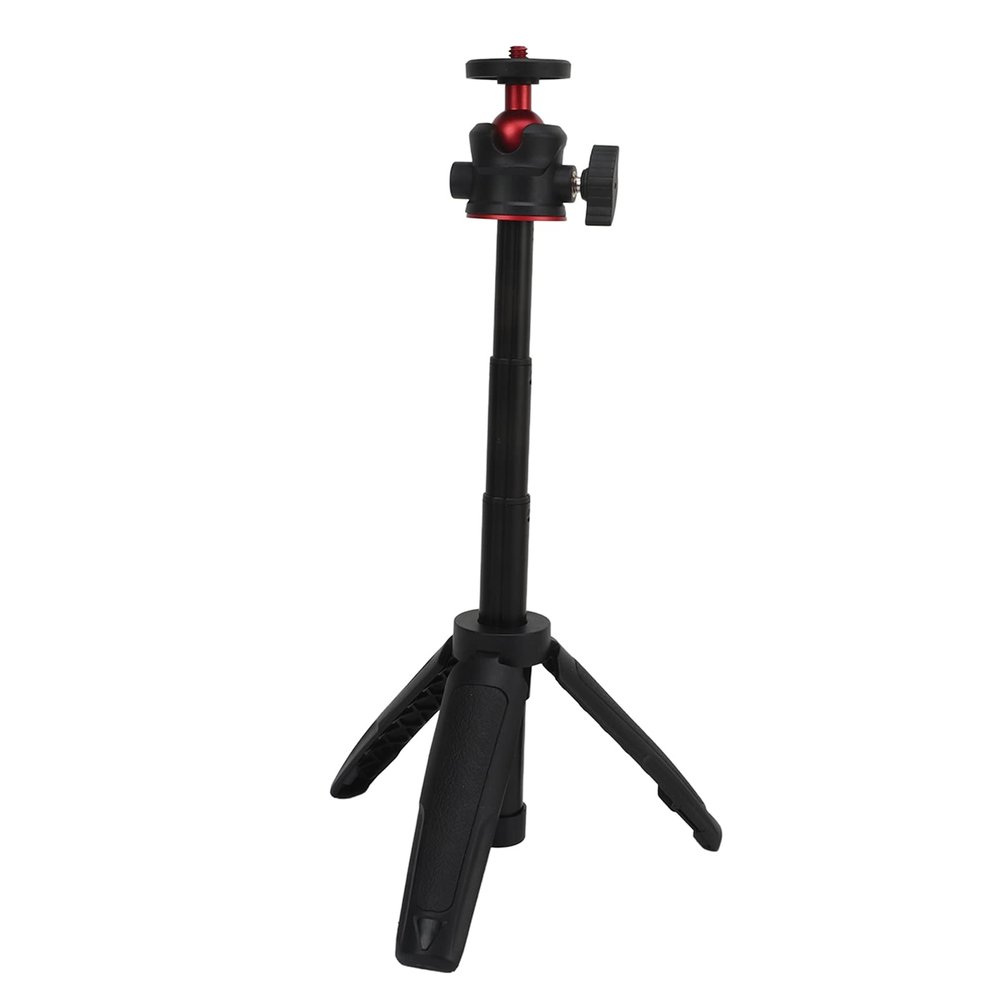 Acouto 1KG Load Capacity Tripod, Non Slip Silicone Pad, Snap Storage, Aluminum Alloy and ABS Housing, Multipurpose, for Cameras, Phones, Projectors
