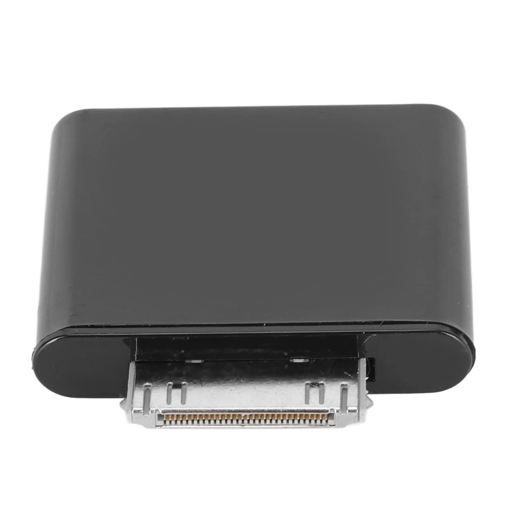 30 Pin BT Adapter, 30 pin BT Adapter Transmitter TV Sound to Home Speakers via BT Plug and Play Drive BT Sound Dongle Adapter Transmitter (Black)