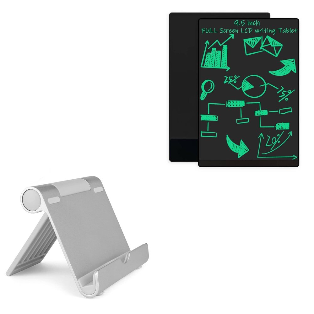 BoxWave Stand and Mount Compatible with Amoretti Sonnet Writing Tablet (9.5 in) - VersaView Aluminum Stand, Portable, Multi Angle Viewing Sturdy
