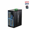 TRENDnet 26-Port Hardened Industrial Gigabit DIN-Rail Switch, TI-G262, 24 x Gigabit Ports, 2 x Gigabit SFP Ports, 52Gbps Switching Capacity, Lifetime Protection, Black view 4