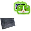 BoxWave Keyboard Compatible with KUNWFNIX Q718 (7 in) - SlimKeys Bluetooth Keyboard, Portable Thin with Chiclet-Style Keys - Jet Black