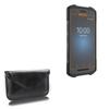BoxWave Case Compatible with Bartec TC26ex-NI Touch Computer - Elite Leather Messenger Pouch, Synthetic Leather Cover Case Envelope Design - Jet Black view 1
