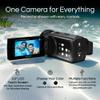 Minolta Waterproof Camcorder  4K Ultra HD Video, 56MP Photos, 18X Zoom, 3-inch LCD Screen, Time Lapse, Loop Recording, Photo Burst, Anti-Shake, Webcam Mode, HDMI/USB (Blue) view 3
