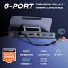 Steam Deck Dock, Baseus 6-in-1 Docking Station for Steam Deck/ROG Ally X/Legion Go with HDMI 2.0 4K@60Hz, Gigabit Ethernet, Adjustable Stand Design, 100W PD and 3 USB-A 3.0 Ports view 2