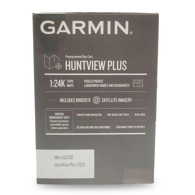 Garmin Huntview Plus, Preloaded microSD Cards with Hunting Management Units for Garmin Handheld GPS Devices, North Dakota 2024