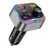 Syncwire Bluetooth 5.4 FM Transmitter Car Adapter 54W (PD 36W & 18W) [Stronger Dual Mics] [Light Switch] [HiFi Bass Sound] [Fast Charging] Wireless Radio Receiver Hands-Free Calling LED Display view 1