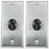 Rockville VOL70200 Stainless Steel 70V Wall Zone Volume Controller, 2-Pack view 1