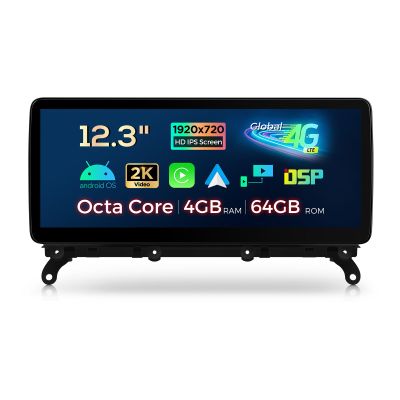 XTRONS 12.3 Inch Android 14 Car Stereo for BMW X3 F25 (2011-2013) CIC System, IPS Touch Screen 4+64GB Global 4G Car Radio GPS Navigation Support Wireless Car Play Android Auto
