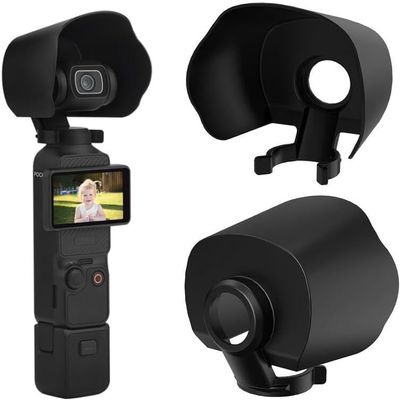 Osmo Pocket 3 Lens Hood Cover,Camera Lens Sunshade Lens Shield Cap,Screen Anti-Glare Sun Hood Protective Cover Accessories