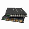 4CH Mini HD-SDI Fiber Converter Support Loop Output, 1080P@30Hz HD-SDI Fiber Extender with 1Ch Backward RS485 and 4Ch Tally, Up to 20km Over Single-Mode FC Fiber view 1