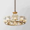 Modern Chandeliers Crystal, Light Luxury Crystal Chandelier LED E14 Full Copper Hanging Light Modern - Living Room Light Dining Room Decoration Ceiling Hanging Lamp Indoor Home Lighting Fixtures view 1
