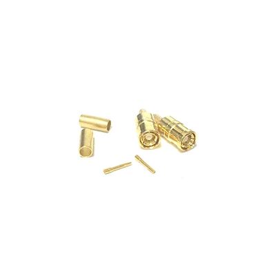 1pcs SMB Female RF Coax Connector Crimp for RG316 RG174 LMR100 Straight Goldplated