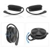 GEEKRIA Wired Clip On Ear Headphones, Portable Hook On Ear Headphones with Microphone and Call Controller Compatible with Android, Avoid Headphone Hair (Black) view 3