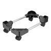 CPU Stand CPU Holder Adjustable Tower Desktop Case Floor Stand Mobile CPU Stand PC Holder with Adjustable Width and 4 Caster Wheels, Black Computer Tower Stand view 1