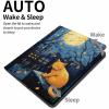 TEERMLLQWA Starry Night Cat Moon Stars Galaxy Case for iPad Pro 11 Inch Case 2020(2nd Gen) with Pencil Holder, Smart iPad Case Support Touch ID and Auto Wake/Sleep view 4