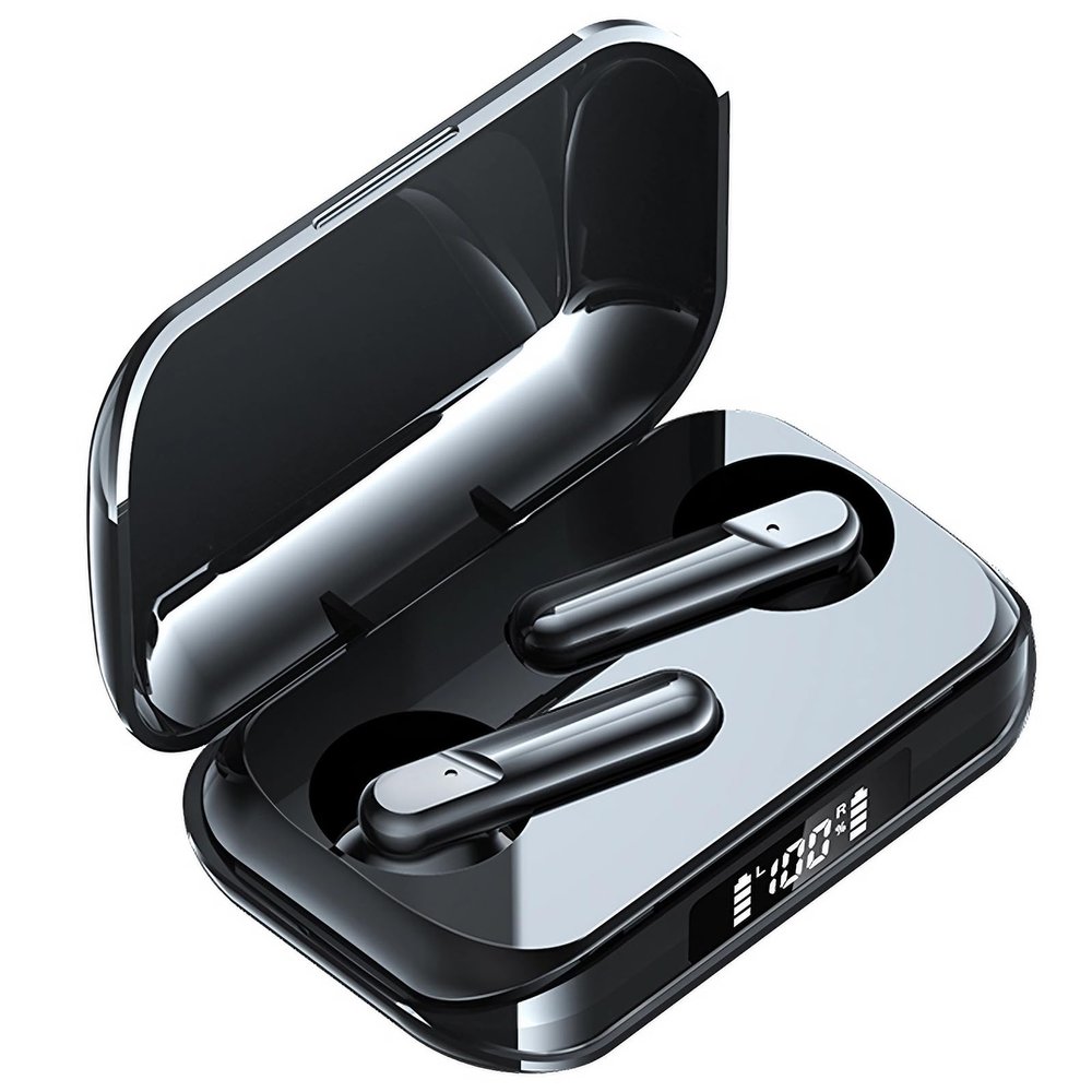 2024 Version True Wireless Bluetooth Earbuds with Charging Case Compatible with Apple & Android, Dual Connect, Built-in Microphone, Stereo Sound in-Ear Bluetooth Headphones Headset - Model 18