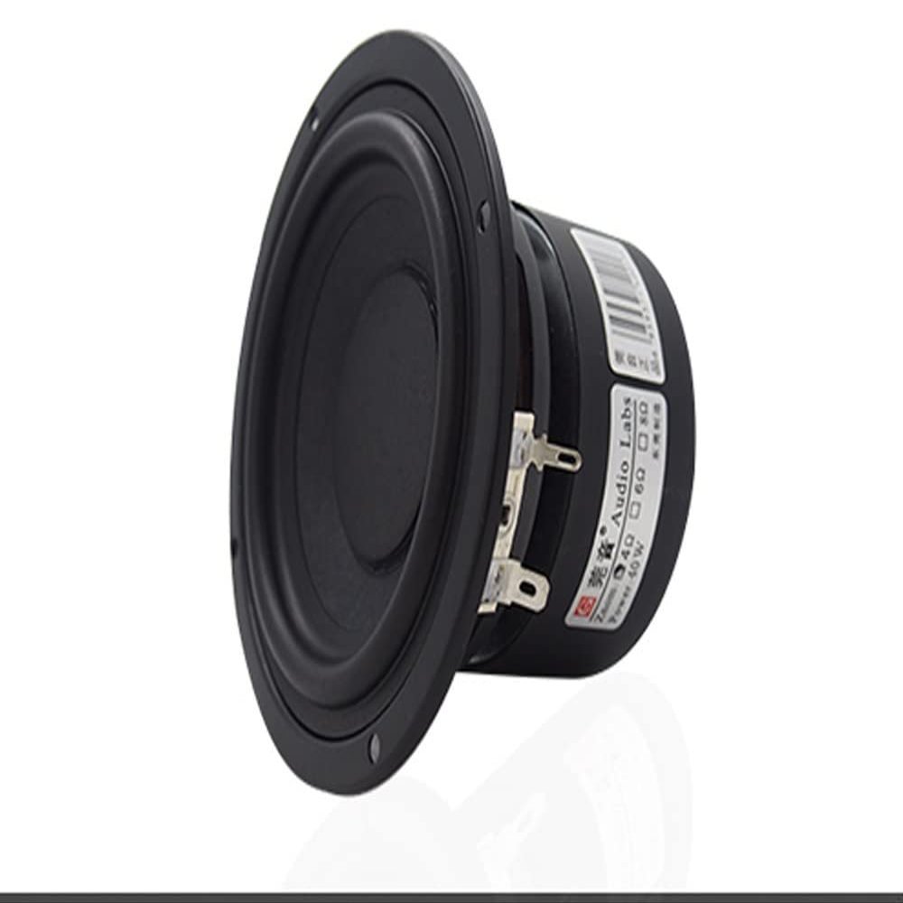 INTCHE 4INCH 60W Subwoofer Woofer Bass Speaker Driver 4" 40W Audio Transducer for DIY Home Theater Car (Color : 2PCS(one Pair), Size : 8Ohm)