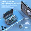 2024 Version True Wireless Bluetooth Earbuds with Charging Case Compatible with Apple & Android, Dual Connect, Built-in Microphone, Stereo Sound in-Ear Bluetooth Headphones Headset - Model 19 view 3