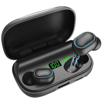 2024 Version True Wireless Bluetooth Earbuds with Charging Case Compatible with Apple & Android, Dual Connect, Built-in Microphone, Stereo Sound in-Ear Bluetooth Headphones Headset - Model 5
