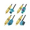 AJOHBM 1Pcs RCA Male Plug to Fakra Z Male/Female Video Cable Adapter RG174 Pigtail Car Parking Reversing Rear View Camera Adapter Cable (Color : RCA M to EX FakraZ M, Size : 7M) view 2