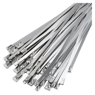 20/40Pcs Stainless Steel Cable Ties Reusable Self-Sealing Fastening Multi-Purpose Metal Hardware Cable Organizer (Color : 40Pcs, Size : 4.6X200mm)