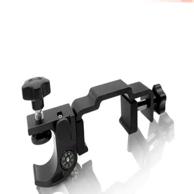 AMNOUR Universal Hand Thin Holder Pole clamp with Compass and Open Data Collector Holder