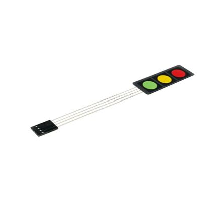 1pcs Matrix Array 3Keys Red+Yellow+Green Membrane Switch Keypad Keyboard Board