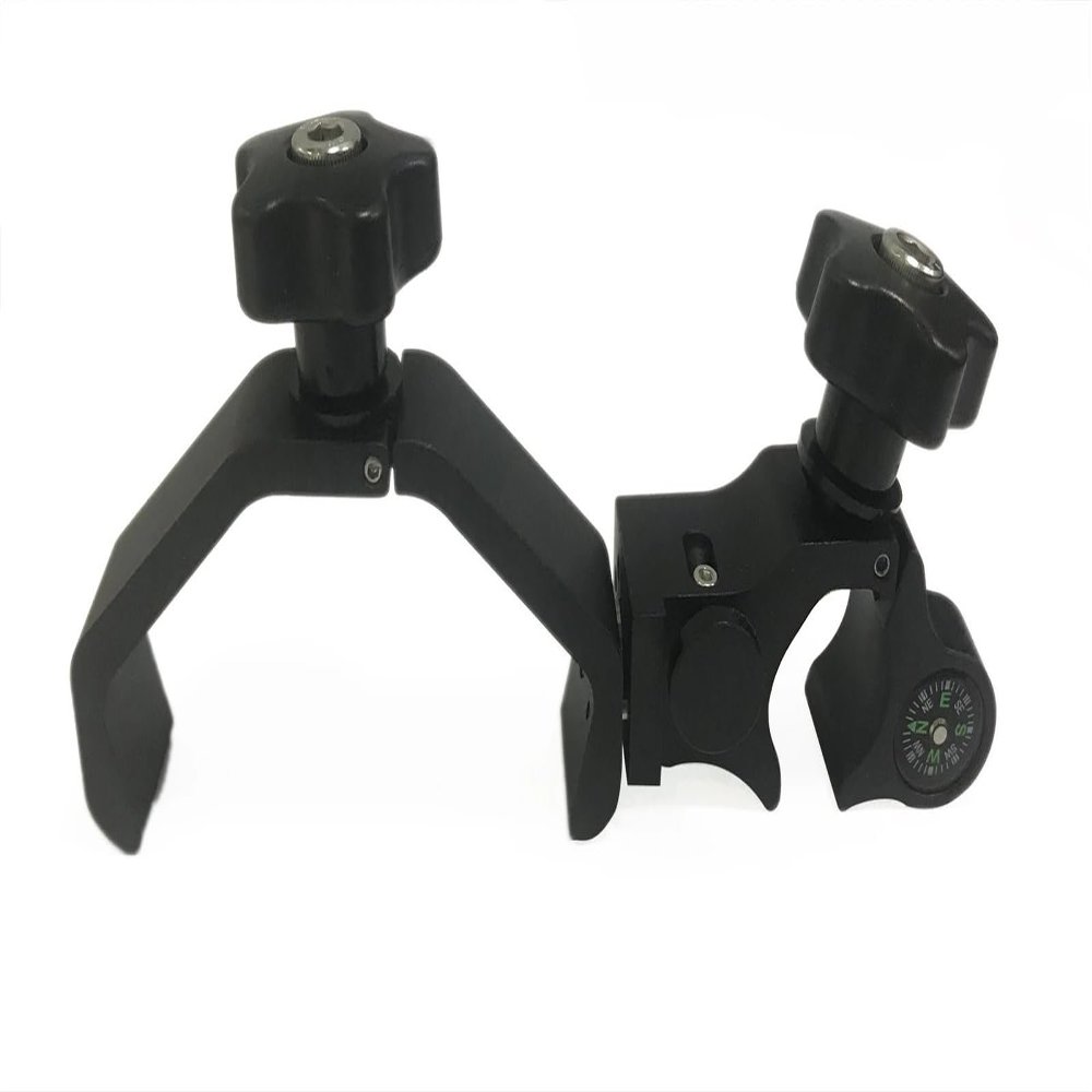 AMNOUR GPS Range Pole Holder with Compass Quick Release Pole clamp, JTSF9648
