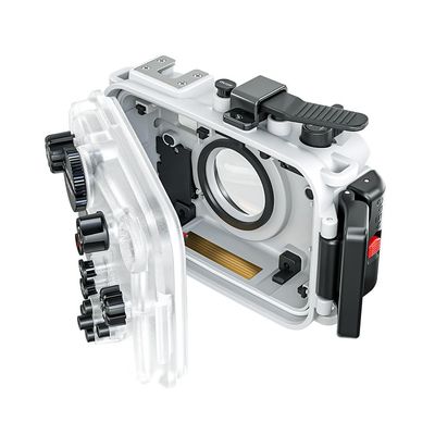 Andoer TG7 Camera Waterproof Case Housing Case for Action Camera Underwater 60m/195ft Diving Protective Case with 52mm Threaded Interface & 67mm Lens Adapter Compatible with Olympus TG-7 Camera