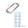 NANZU Push and Pull Shower Door Handle Stainless Steel Polished Finish, Replacement Bathroom Door Knobs Grab Bar for Shower Enclosures or Cabinet,Kitchen view 3