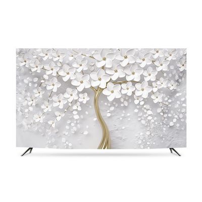 ABANO Golden Forest/Sunny Landscape Dust/TV Cover 32-86IN Sunblock TV Cloth/Computer Cover Desktop/Wall Hanging/Curved Screen/Cover, Bedroom/Home Decoration