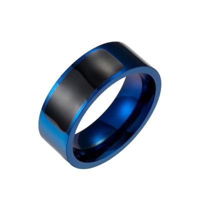 ALIWO Multifunctional Waterproof NFC Smart Ring Smart Wearable Ring Compatible with Android/iOS Apps(Blue,6#)