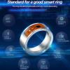 ALIWO Multifunctional Waterproof NFC Smart Ring Smart Wearable Ring Compatible with Android/iOS Apps(Blue,6#) view 3