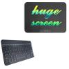 BoxWave Keyboard Compatible with XQZWOLH Writing Tablet (22 in) - SlimKeys Bluetooth Keyboard, Portable Thin with Chiclet-Style Keys - Jet Black view 1