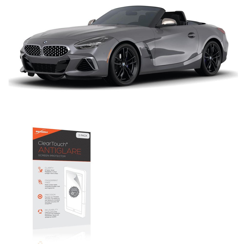 BoxWave Screen Protector Compatible with BMW 2021 Z4 Roadster (10.25 in) - ClearTouch Anti-Glare (2-Pack), Anti-Fingerprint Matte Film Skin
