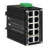 Mini Industrial 8-Port 10/100/1000T 802.3at PoE + 2-Port 10/100/1000T Din Rail Mount Compact Ethernet Switch, 48~57V DC Unmanaged Network Switch 20Gbps Switching Capacity view 1