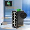 Mini Industrial 8-Port 10/100/1000T 802.3at PoE + 2-Port 10/100/1000T Din Rail Mount Compact Ethernet Switch, 48~57V DC Unmanaged Network Switch 20Gbps Switching Capacity view 2